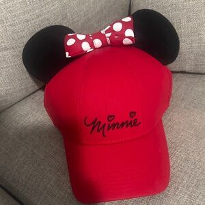 Disney Red and Black Cap with Ears